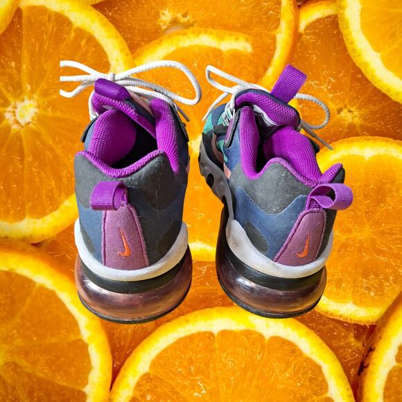 Nike Multicolor Air Max 270 React Lace-Up Sneakers Size 6.5 - Picture 4 of 11